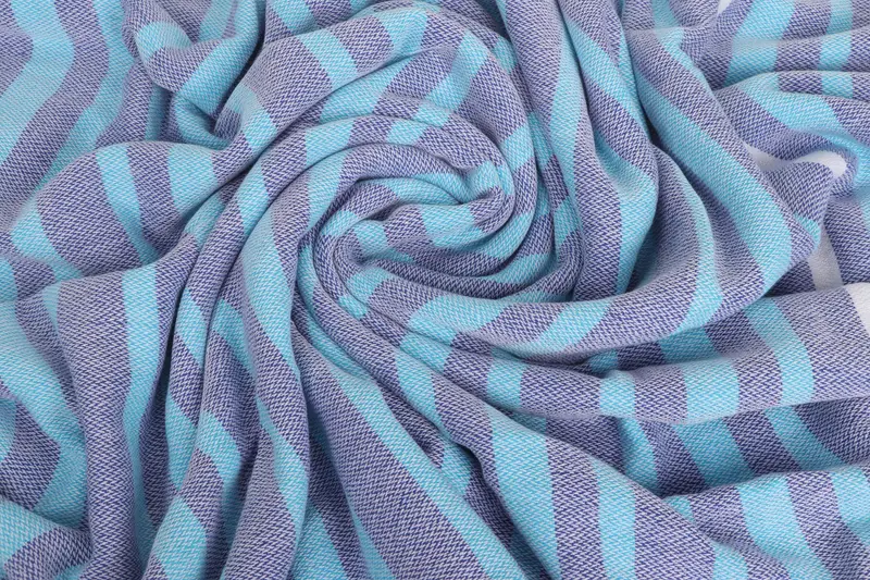Monogram Blanket, 84x64 Cotton Striped Towel, Throw Blanket, Mother Of The Groom Gift, Turkish Blanket Throw, Custom Wedding Gifts, Organic Throw - 5
