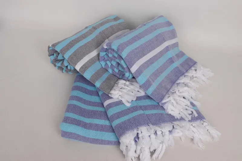 Monogram Blanket, 84x64 Cotton Striped Towel, Throw Blanket, Mother Of The Groom Gift, Turkish Blanket Throw, Custom Wedding Gifts, Organic Throw - 2