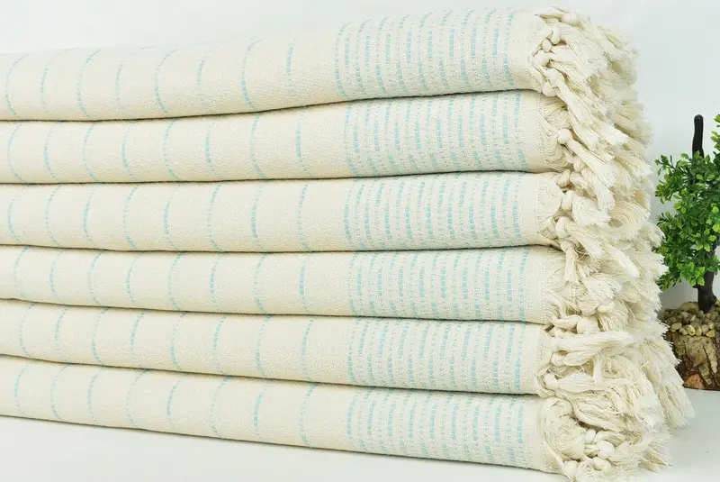 98x92 Cotton Striped Design Towel, Bachelorette Party Favors, Bedspread Quenn, Monogram Beach Blanket, Custom Blanket, Throw Blanket Couch - 3