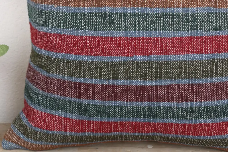Kilim Pillow, Pillow Sham, 18x18 Red Cushion Cover, Ottoman Pillow Cover, Throw Kilim Pillow, Armchair Pillow Cover, Sofa Cushion, Turkish Pillow - 3