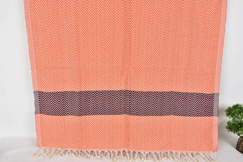 Spa Gift, Custom Wedding Gift From Bridesmaid, Cotton towel, Luxury Beach Towel, Hammam towel, Personalized Towel, 70x40 Cotton Chevron Towel - 7