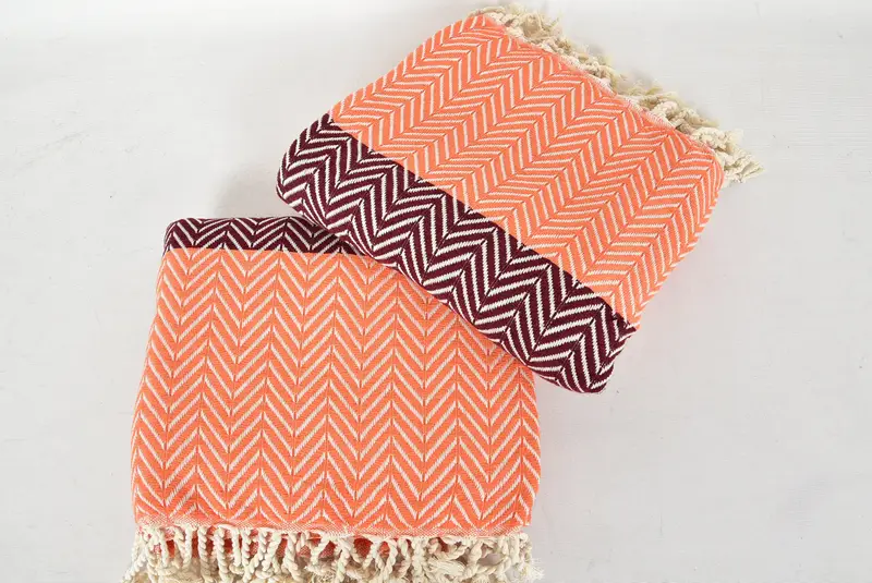 Spa Gift, Custom Wedding Gift From Bridesmaid, Cotton towel, Luxury Beach Towel, Hammam towel, Personalized Towel, 70x40 Cotton Chevron Towel - 6