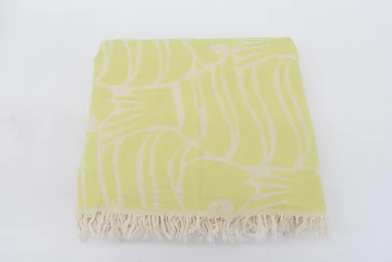 Turkish Tablecloth, Custom Blanket, Organic Throw, Bachelor Party Gifts, Custom Wedding Gifts, Boho Throw Blankets, 108x104 Cotton Fish Design Towel - 4