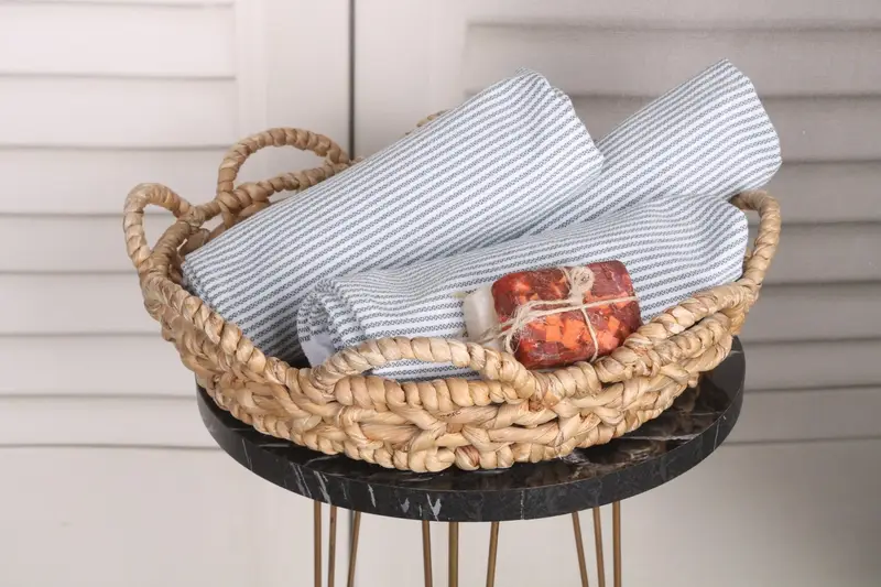 40x18 Cotton Striped Towel, Spa Towel, Turkish Tea Towel, Holiday Towel, Personalized Gifts, Bridesmaid Favors, Personalized Hand Towel, Summer Gift - 4