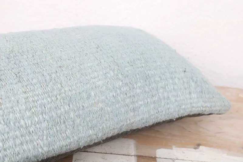 Boho Pillow Sham Cover, Cushion Cover, Bright Pillow, Turkish Pillow, Turkish Kilim Pillow, 8x16 Gray Cushion Cover, Neutral Throw Pillow Case - 6