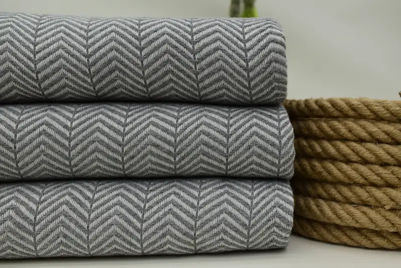 Decorative Blanket, 92x76 Cotton Chevron Towel, Boho Throw Blankets, Bridesmaid Gifts, Girl Trip Party Favor, Organic Beach Blanket, Gifts For Him - 2