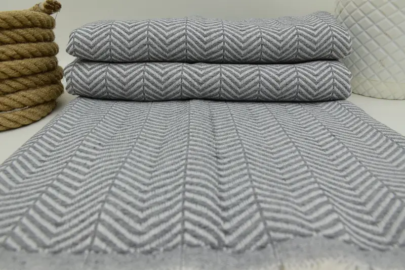 Decorative Blanket, 92x76 Cotton Chevron Towel, Boho Throw Blankets, Bridesmaid Gifts, Girl Trip Party Favor, Organic Beach Blanket, Gifts For Him - 7