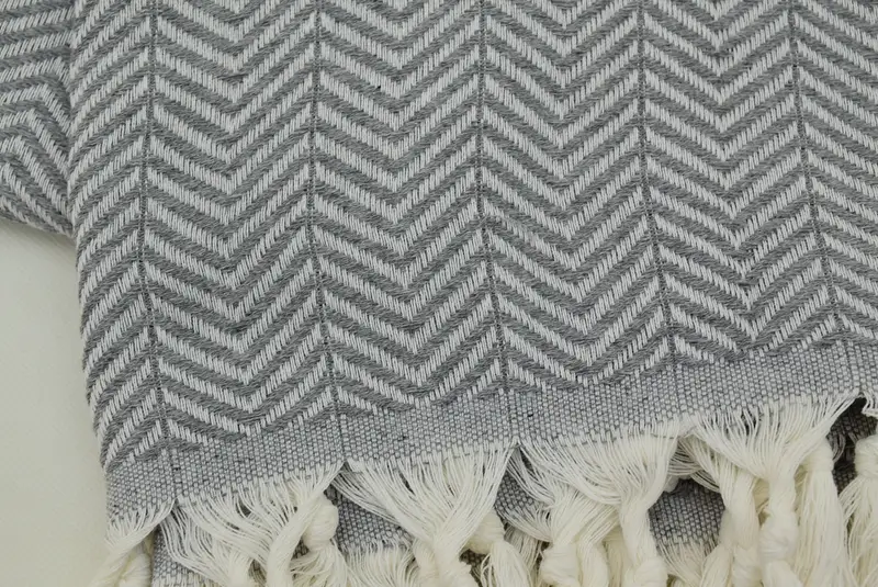 Decorative Blanket, 92x76 Cotton Chevron Towel, Boho Throw Blankets, Bridesmaid Gifts, Girl Trip Party Favor, Organic Beach Blanket, Gifts For Him - 6
