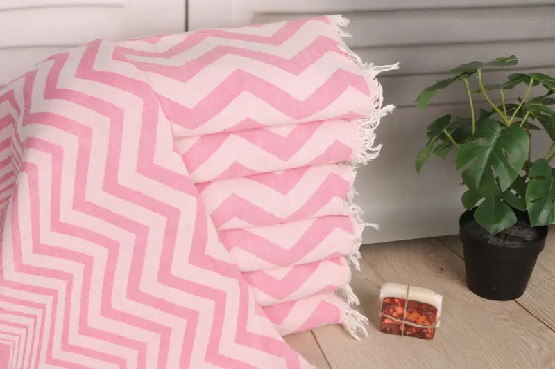 Custom Hand Towel Fuchsia Cotton Dish Towel, 24x40 Inches