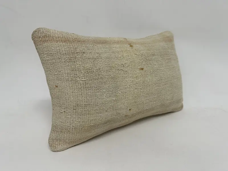 Christmas Cushion Case, Christmas Pillow Case, Cushion Cover, 12x20 White Cushion, Throw Kilim Pillow, Vintage Pillow, Turkish Pillow - 3
