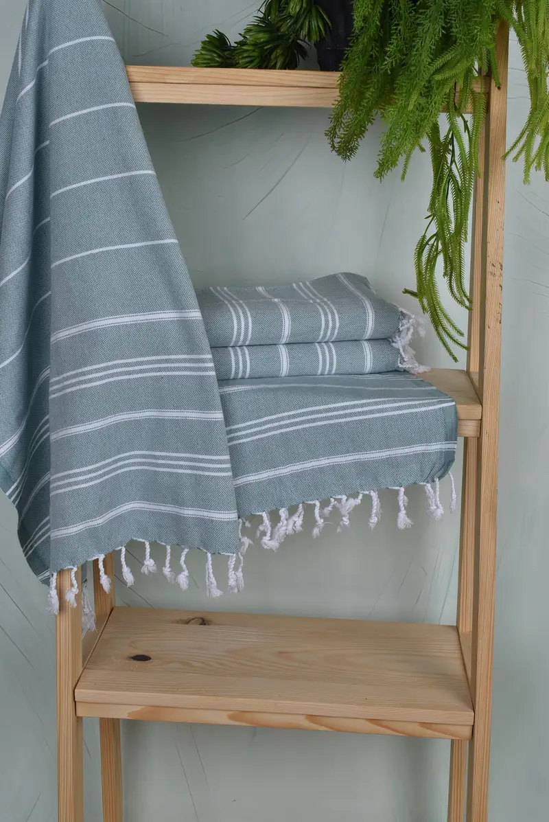 40x24 Cotton Striped Towel, Bridesmaid Gifts, Bachelorette Party Items, Valentines Day Gift Idea, Turkish Towel Hand Towel, Turkish Tea Towel - 6