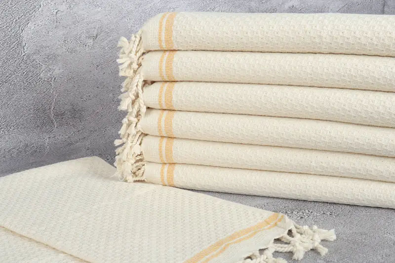 Custom Hand Towel, 38x18 Cotton Striped Towel, Personalized Dish Towel, Gift For Her, Wedding Gift Kitchen Towel, Personalized Gift, Bridal Gifts - 2
