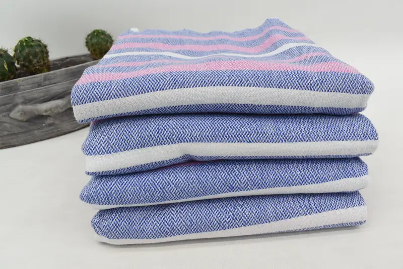 Personalized Gift, 70x40 Cotton Striped Towel, Birthday Gift, Lightweight Turkish towel, Sand-free peshtemal towel for the beach, Turkish bath towel - 5