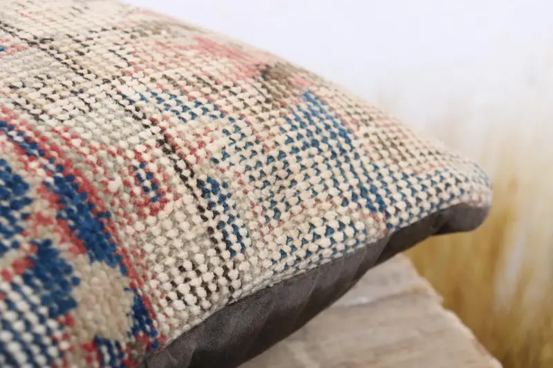 Ottoman Pillow Case, Pillow for Sofa, Car Cushion Cover, 12x12 Blue Pillow Cover, Turkish Kilim Pillow, Pillow Case, Throw Kilim Pillow - 6