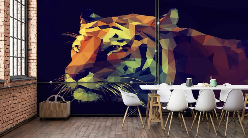 Wildlife Wallpaper, Animal Wall Painting, Patterns And How To, Tiger Illustration Wall Decor, Modern Digital Paper, 3D Paper Wall Art, - 6