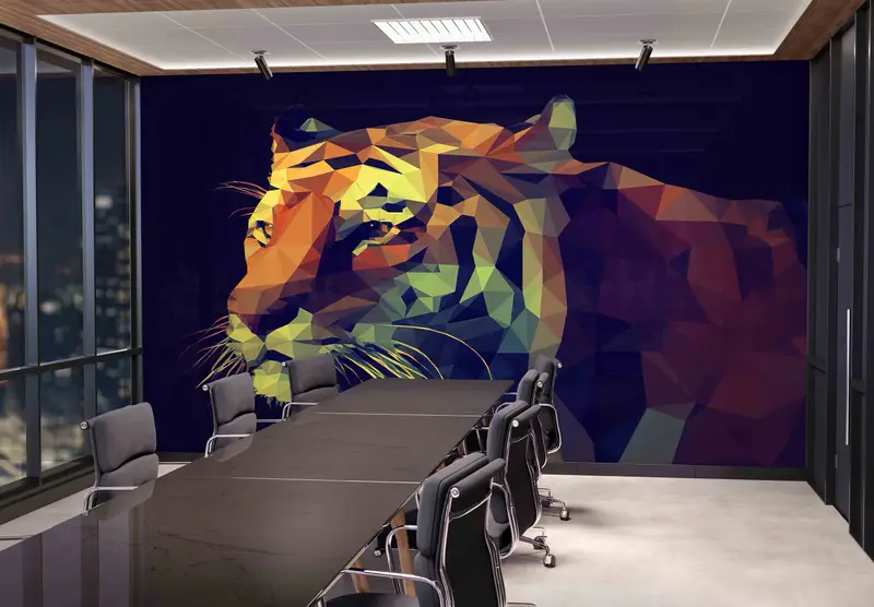 Wildlife Wallpaper, Animal Wall Painting, Patterns And How To, Tiger Illustration Wall Decor, Modern Digital Paper, 3D Paper Wall Art, - 3