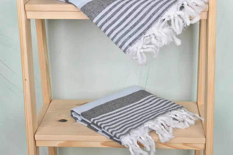 Bridesmaid Gift Towel, 68x36 Cotton Striped Towel, Gift For Him, Bridal Shower Gifts, Beach Towel Monogram, Monogram Beach Towel, Best Wedding Gift - 5