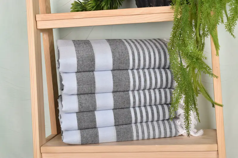 Bridesmaid Gift Towel, 68x36 Cotton Striped Towel, Gift For Him, Bridal Shower Gifts, Beach Towel Monogram, Monogram Beach Towel, Best Wedding Gift - 2