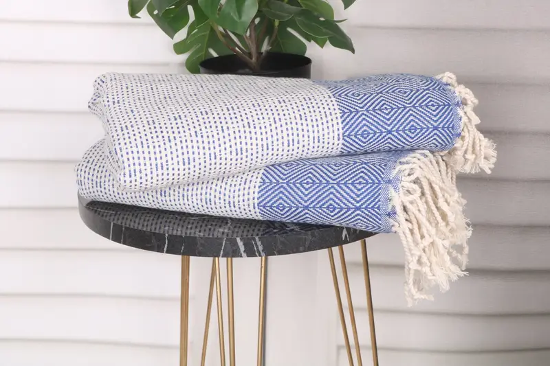 Spa Towel, Custom Wedding Gift, Lightweight towel, Turkish fouta towel for outdoor use, 70x40 Cotton Diamond Towel, Organic towel, Memorial Gift - 3