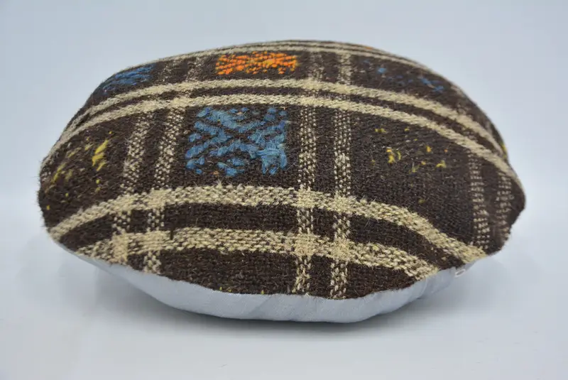 Sustainable Pillow Cover, 20x20 Brown Cushion, Vintage Kilim Throw Pillow, Cushion, Custom Cushion, Vintage Kilim Pillow, Antique Pillows - 6