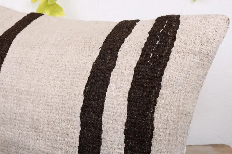 Pillow for Couch, Rustic Pillow Sham, 16x24 White Pillow Case, Wholesale Pillow Cover, Vintage Kilim Pillow, Pillow Case, Kilim Pillow - 5
