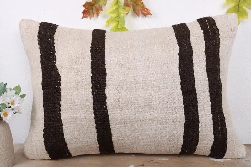 Pillow for Couch, Rustic Pillow Sham, 16x24 White Pillow Case, Wholesale Pillow Cover, Vintage Kilim Pillow, Pillow Case, Kilim Pillow - 2