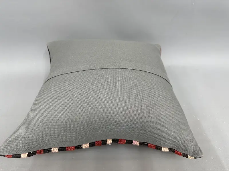 18x18 Red Cushion Case, Gift Pillow, Throw Kilim Pillow, Pillow for Couch, One Of A Kind Cushion Cover, Pillow Case, Bolster Throw Cushion Case - 7