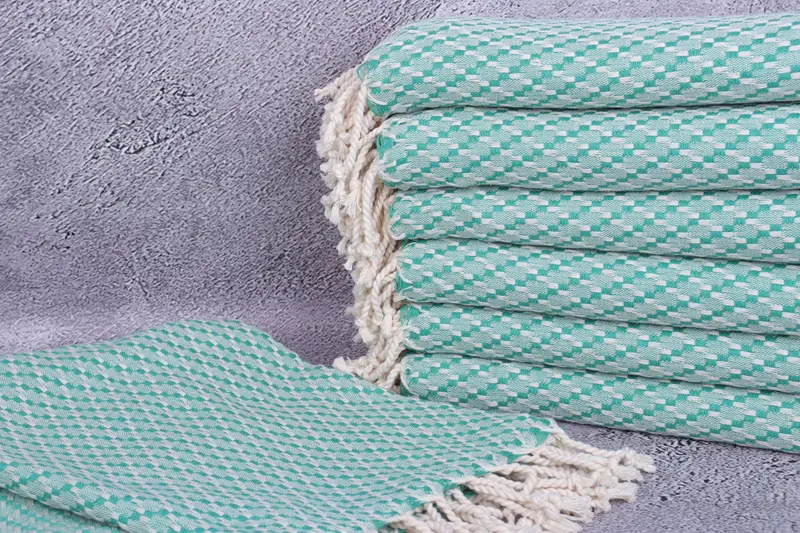 Gym Towel, 68x40 Cotton Geometric Towel, Absorbent Turkish towel, Bridal Shower Gift, Gift For Her, Handmade Turkish Towel, Bachelor Party Gifts - 2