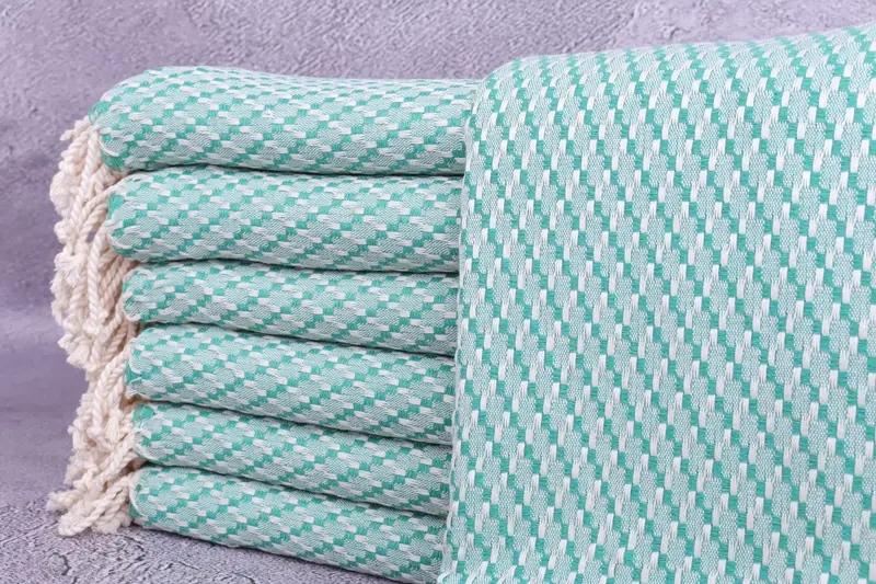 Gym Towel, 68x40 Cotton Geometric Towel, Absorbent Turkish towel, Bridal Shower Gift, Gift For Her, Handmade Turkish Towel, Bachelor Party Gifts - 1