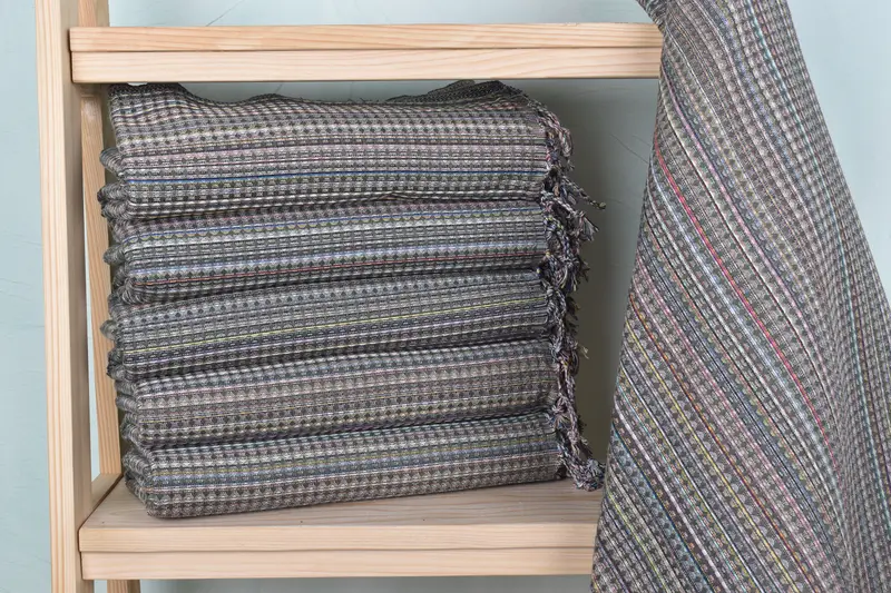 Turkish Khaki Green Cotton Towel, 40x71 Inches, Baby Blanket, Beige