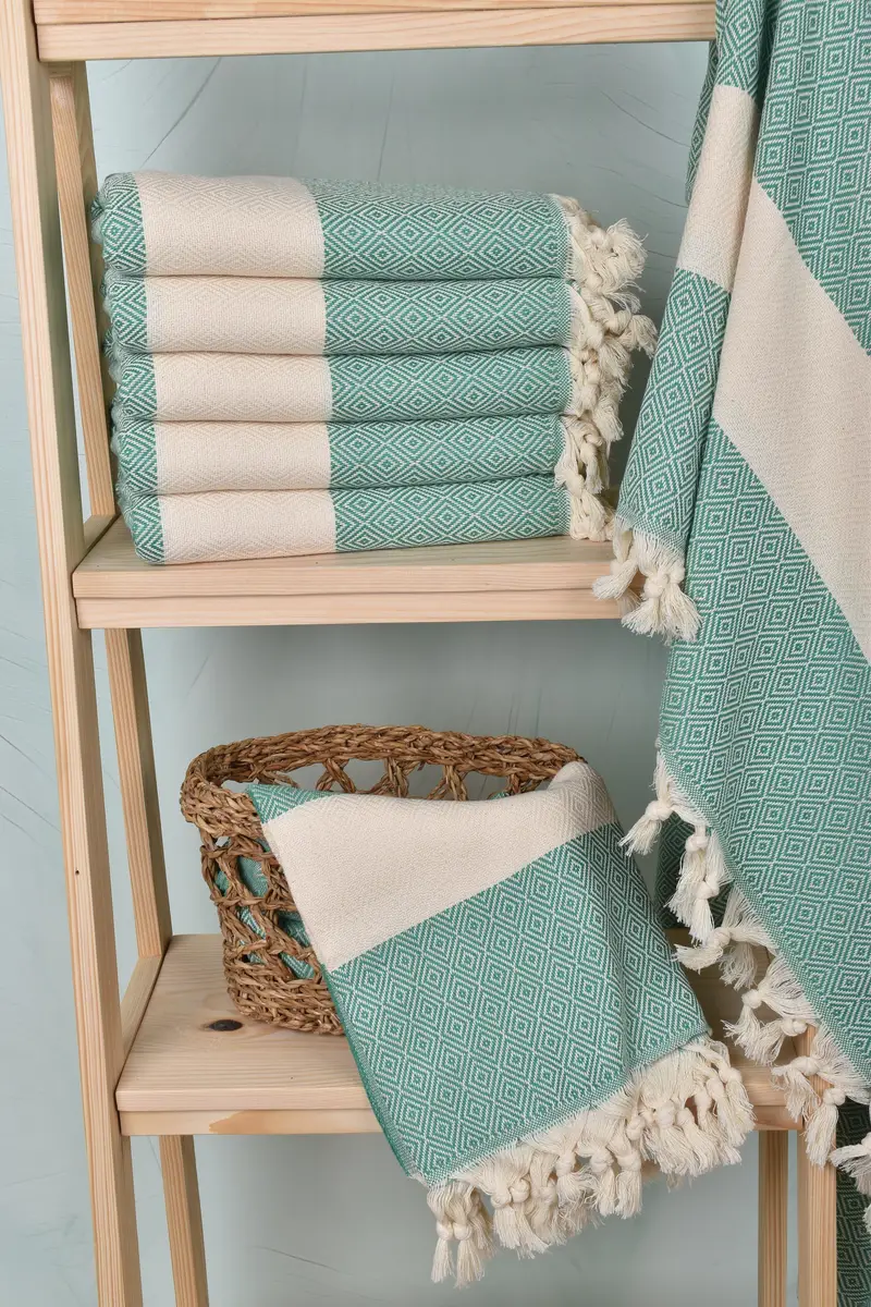 Large Beach Towel Personalized, Lightweight Turkish towel, Spa Gift Towel, Personalized Gift, Gift For Mom, 70x40 Cotton Diamond Towel, Gift For Him - 3