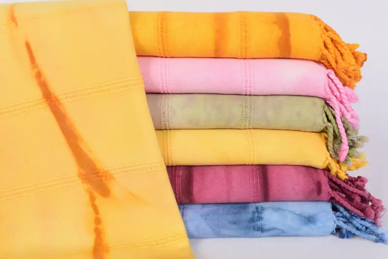 64x38 Cotton Tie Dye Stonewashed Towel, Bachelor Gifts, Bridesmaid Gifts, Wedding Towel, Christmas Gift, Embroidered Turkish Towel, Turkish towel - 1
