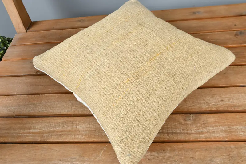Bohemian Cushion Cushion Cover, Cushion Cover, Home Decor Pillow, 12x12 Bronze Cushion Cover, Antique Pillows, Ethnical Kilim Rug Pillow - 2