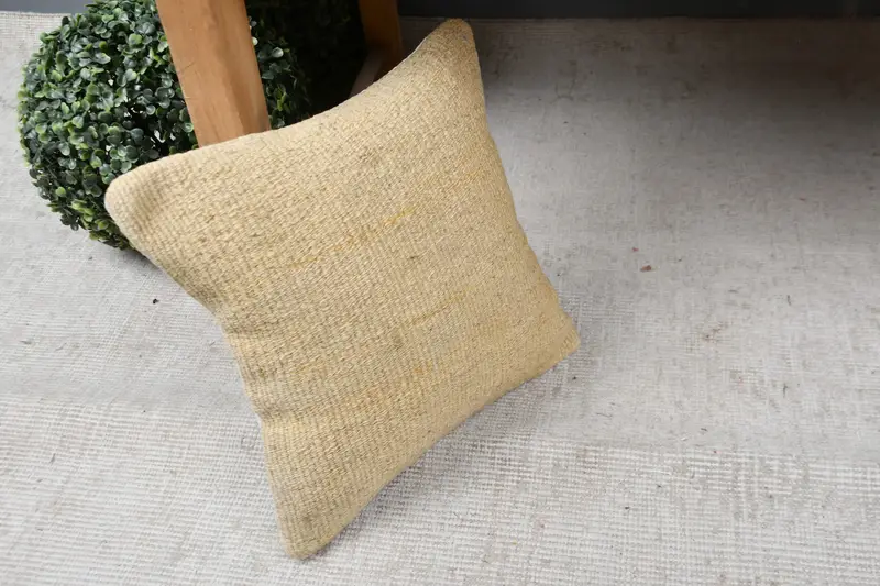 Bohemian Cushion Cushion Cover, Cushion Cover, Home Decor Pillow, 12x12 Bronze Cushion Cover, Antique Pillows, Ethnical Kilim Rug Pillow - 7