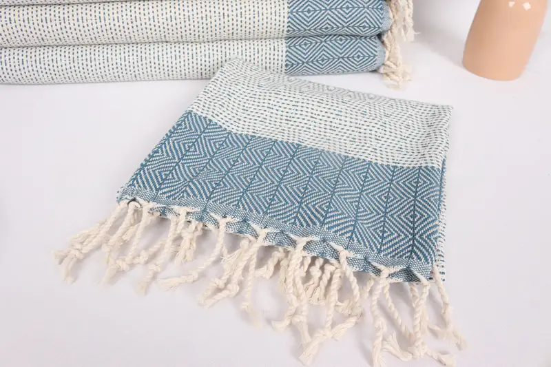 Turkish Tea Towel, Personalized Kitchen Towel, Monogram Turkish Bath Towel, Wedding Favors, Family Gift, 36x18 Cotton Diamond Towel, Guest Towel - 5