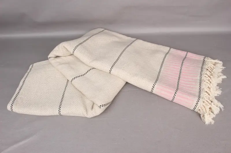 104x96 Cotton Striped Towel, Turkish Cotton Blanket, Tablecloth, Custom Blanket, Housewarming Gift, Christmas Gift Tags, Valentine Day Gift For Her - 5