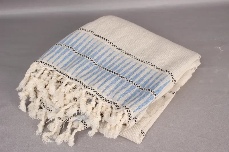 104x96 Cotton Striped Towel, Turkish Cotton Blanket, Tablecloth, Custom Blanket, Housewarming Gift, Christmas Gift Tags, Valentine Day Gift For Her - 4