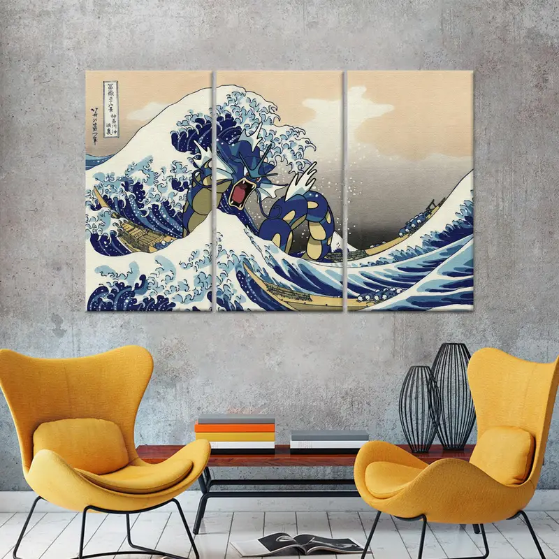 Wave Off Kanagawa Canvas: Basılı Japon Sanatı Başyapıtı