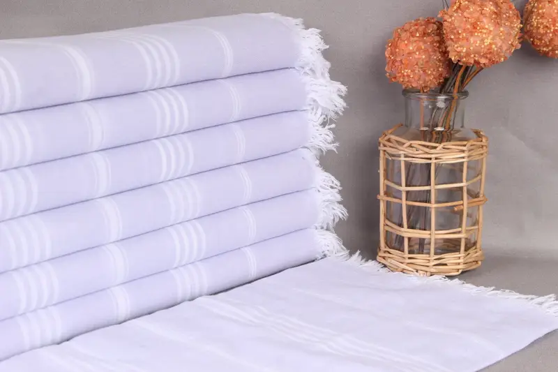 Açık Lila Organik Pamuk Havlu Alt Kategori Banyo Havlusu 36x67 İnç