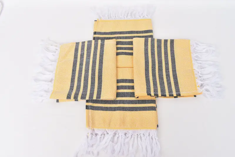 Düğün günü için hediye, monogramlı el havlu, kişiselleştirilmiş el havlu, banyo havlu, bebek bebek hediyesi, onun için hediye, 40x20 pamuk zig zag havlu - 6
