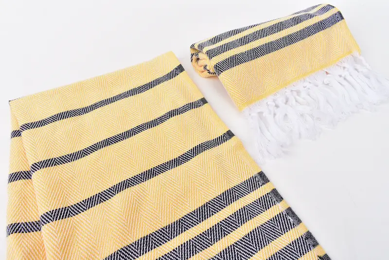 Düğün günü için hediye, monogramlı el havlu, kişiselleştirilmiş el havlu, banyo havlu, bebek bebek hediyesi, onun için hediye, 40x20 pamuk zig zag havlu - 7