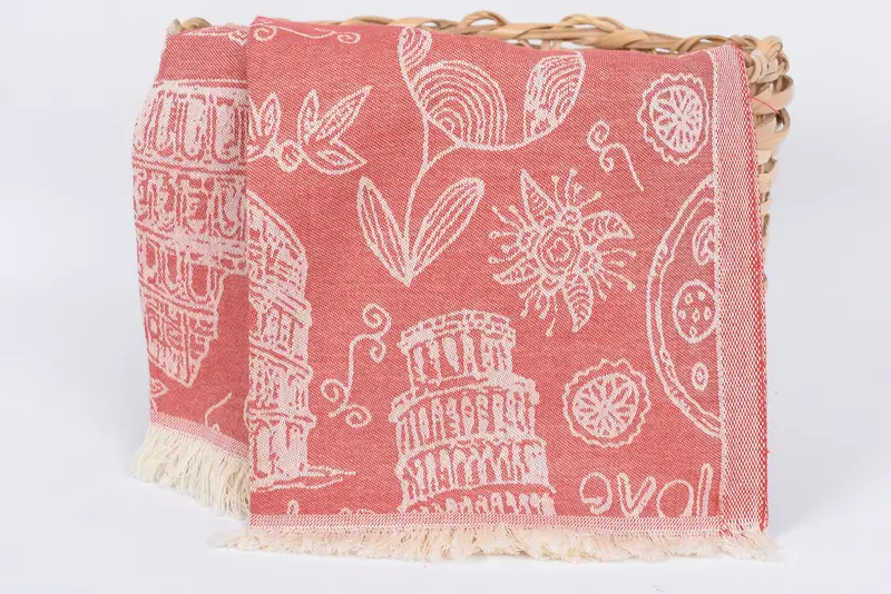 Bachelor Party Gifts, Gym Towel, Kitchen Towel, Turkish Towel Hand Towel, 28x20 Cotton Italian Symbols Design Towel, Monogram Kitchen Towel - 6
