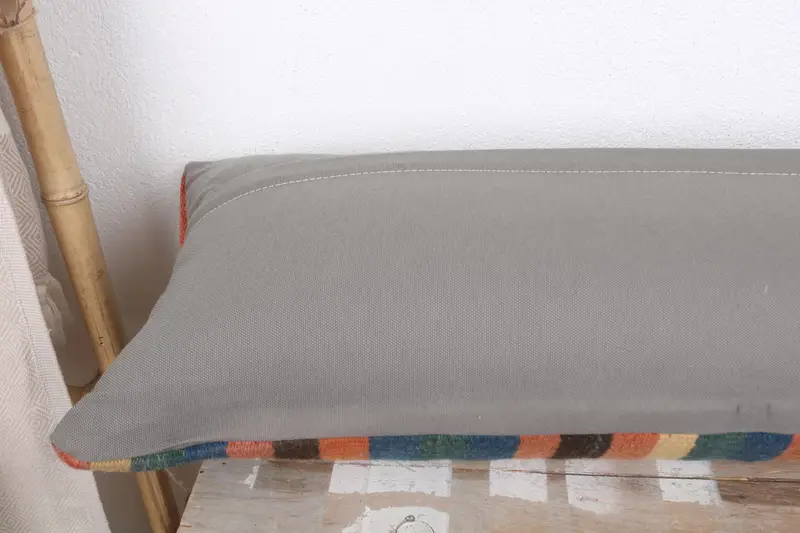 Custom Cushion Cover, Boho Pillow Sham Cover, 12x43 Green Cushion, Pillow for Couch, Vintage Pillow, Cushion, Anatolian Pillow - 7