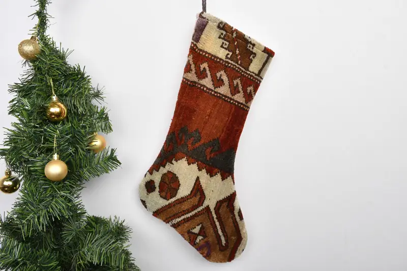 Şenlikli 7 İnç Noel Süs Çorabı, Rahat Tatil Cazibesi