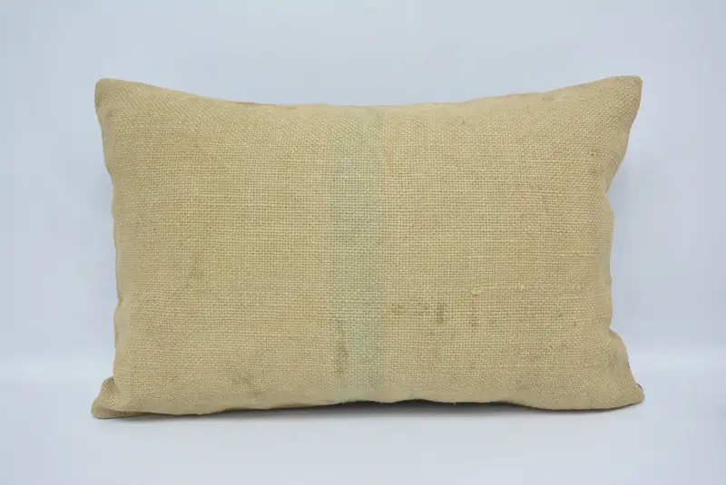 Boho Pillow Sham Cover, Throw Kilim Pillow, Ethnical Kilim Rug Pillow, Tapestry Pillow Case, Pillow Cover, 16x24 Beige Pillow Sham - 1