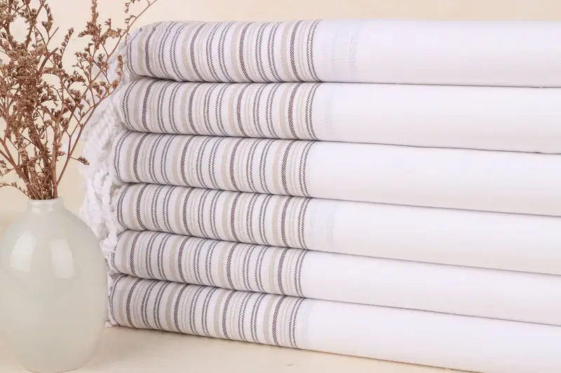 Bachelorette Towel Custom Brown Striped 40x71 Inches Wedding Gift