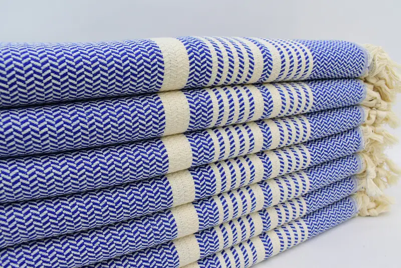 Monogrammed Beach Towel, Fouta towel, Turkish beach towel, Summer Towel, 70x40 Cotton Striped Towel, Wedding Shower Gift, Embroidery Towel - 4