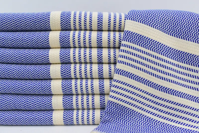 Monogrammed Beach Towel, Fouta towel, Turkish beach towel, Summer Towel, 70x40 Cotton Striped Towel, Wedding Shower Gift, Embroidery Towel - 1