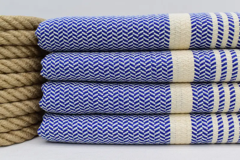 Monogrammed Beach Towel, Fouta towel, Turkish beach towel, Summer Towel, 70x40 Cotton Striped Towel, Wedding Shower Gift, Embroidery Towel - 6