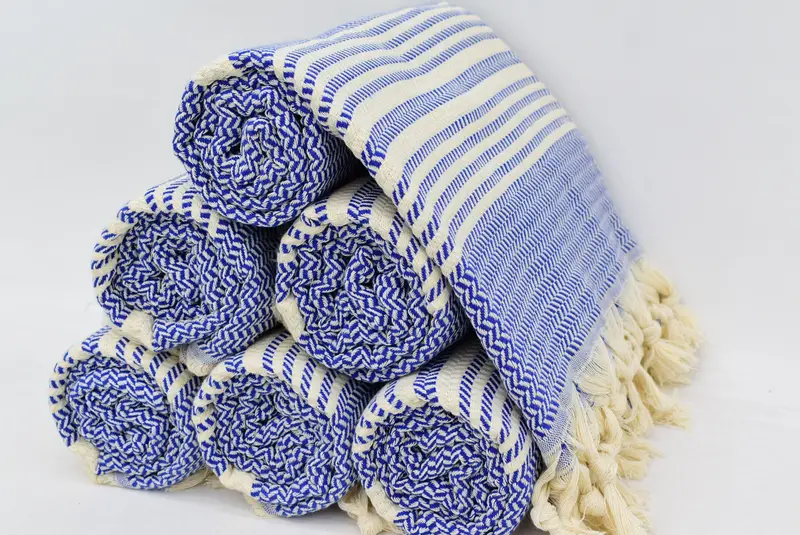 Monogrammed Beach Towel, Fouta towel, Turkish beach towel, Summer Towel, 70x40 Cotton Striped Towel, Wedding Shower Gift, Embroidery Towel - 8